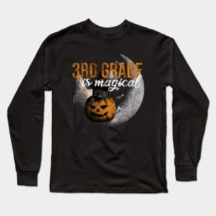 3rd Grade Magic - Vintage Halloween Fun Long Sleeve T-Shirt